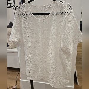 Penningtons White Lace Blouse